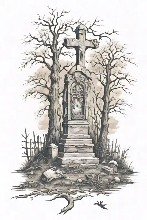 Old Graveyard Scene