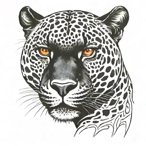 Black Jaguar With Red Eyes