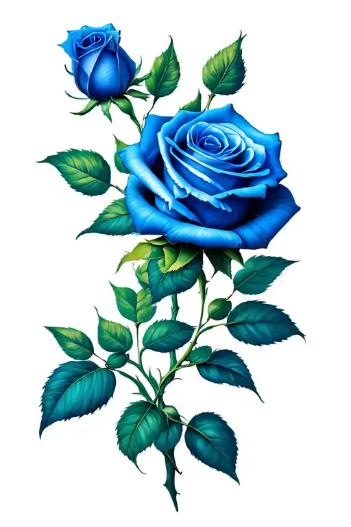 Blue Rose Intertwined