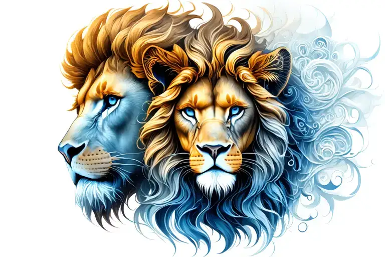 Libra Leo Aquarius Fusion Design Combining Elements