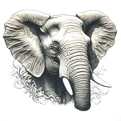 Realistic Elephant Head For Males