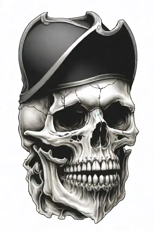 Midevil Knight With Human Skull