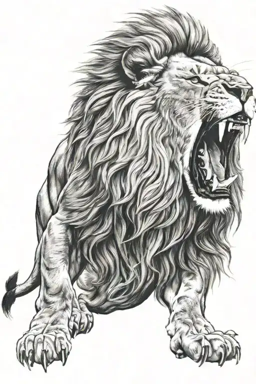 Lion Roaring