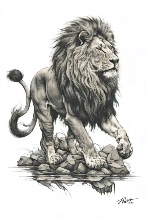 Lion Standing