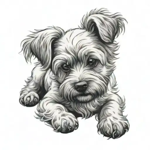 Bichon Freise Paw Print