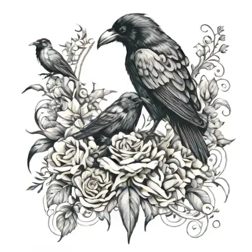 Ravens And Goddess Surrounded Stylus Femme