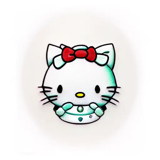Realistic Portrait Of The Client As A Hello Kitty Character