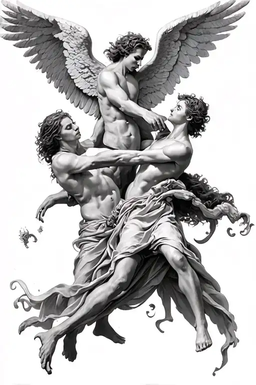 Angels Fighting Demons