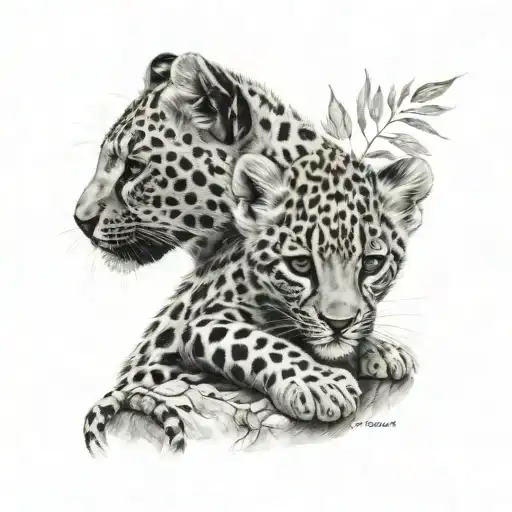 Baby Leopard And Yumak