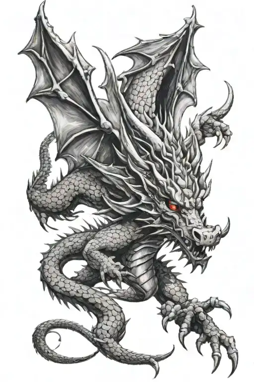 The Dragon Holds The Crown In Its Paws