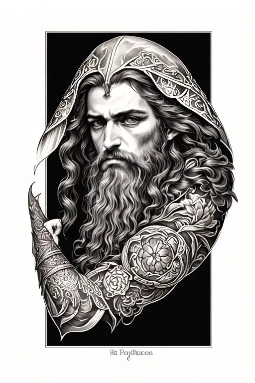 Medieval Sleeve Tattoo Design