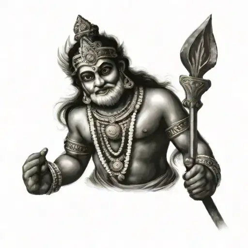 God Murugan With His Spear