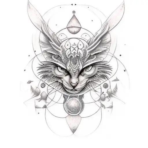 Ancient Druid Mixed With Nature And Astronomy