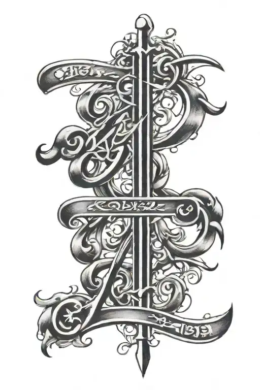 1979 Calligraphy Tattoo Design