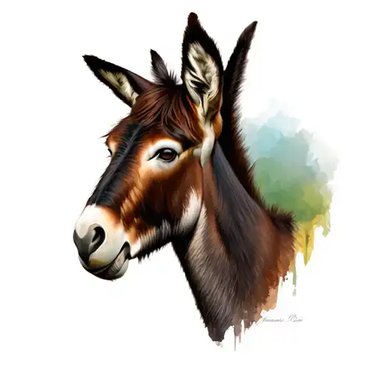 Donkey Looking