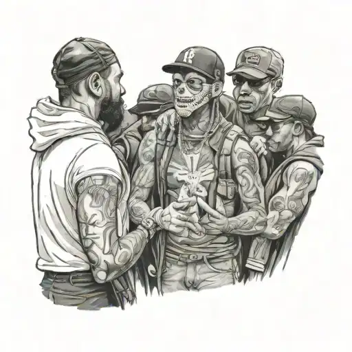 Ski Mask Girl Preaching To A Crowd Of Gang Members In Church