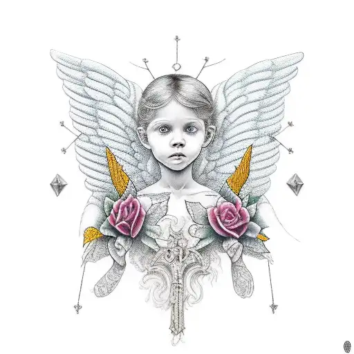 Angel With Pierced Wings