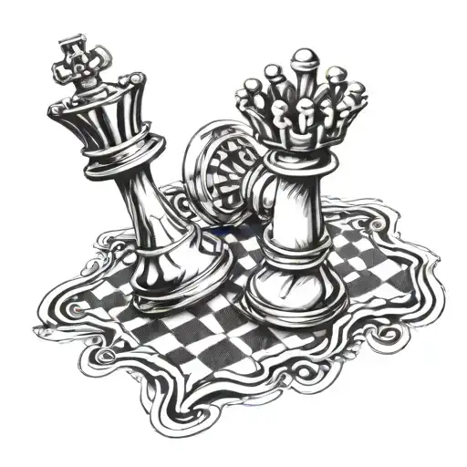 King And Queen Chess Piece