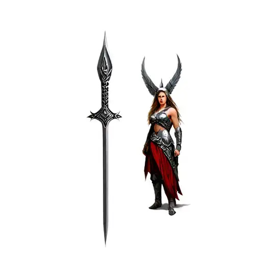 Valkyrie Warrior Standing Proudly