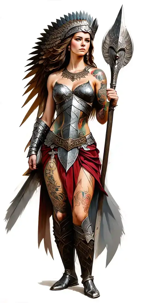 Valkyrie Warrior Standing Proudly