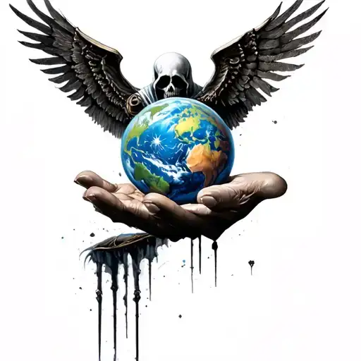 Hrim Reaper Holding The World In His Hand