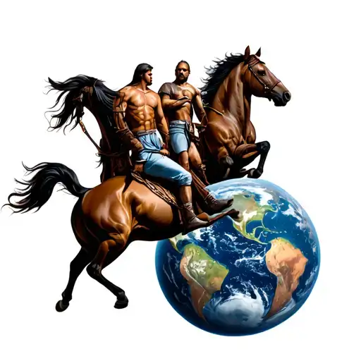 Four Horsmen Surrounding The Earth
