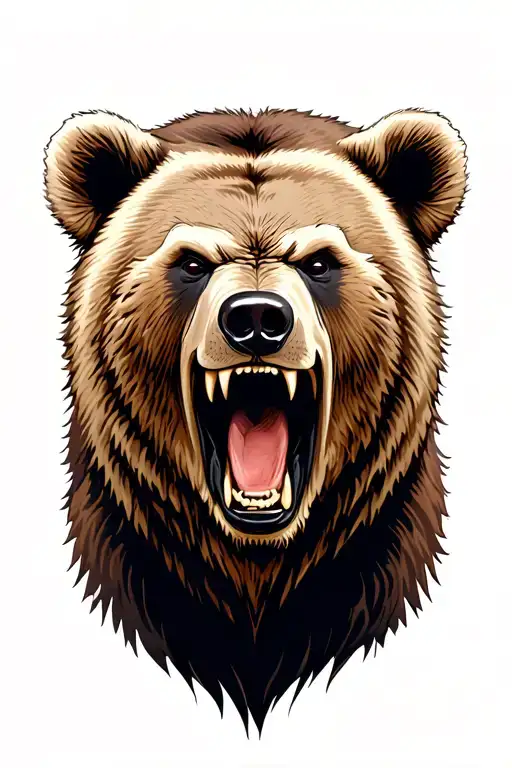 Angry Bear Head
