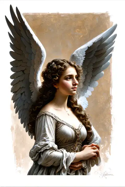 Frau Renaissance Engel Wings