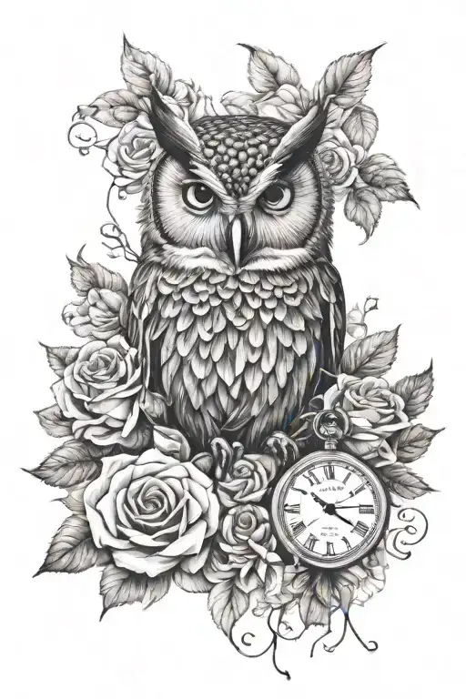 Owl Watch Roses