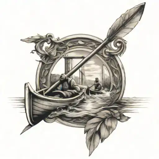 Slalom Canoe With Gates