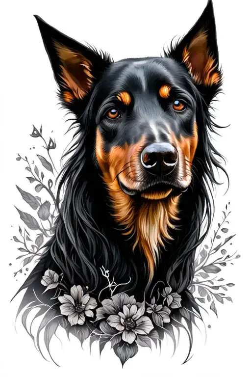 Kelpie Mythical Creature Tattoo Black Work And Realism And Fine Line Tattos Femine