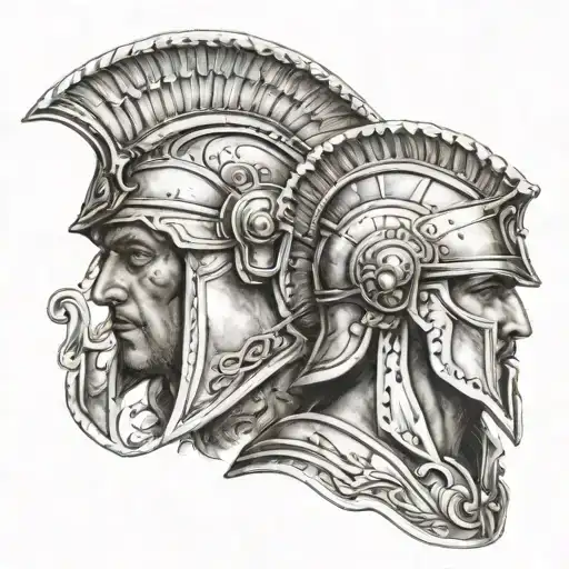 Athena And Achilles Helmet