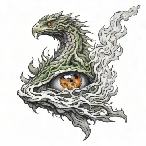 Highly Detailed Phoneix Rising From The Ashes