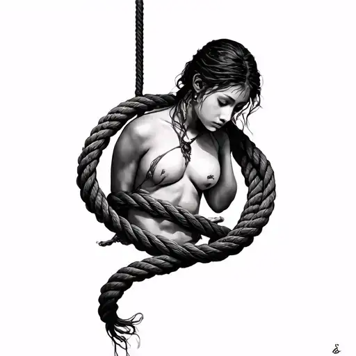 Shibari Ropes Surrounded