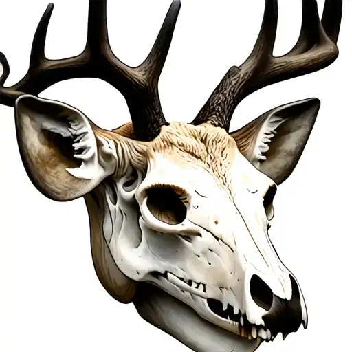 Deer Skull Soft Shading