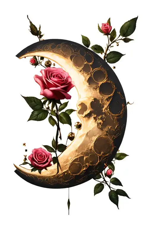 Rose Cross Fairy Moon Combined