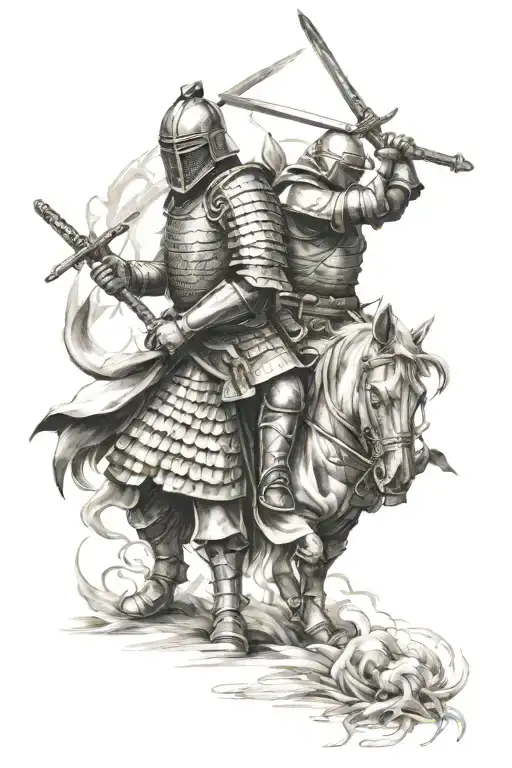 Knight And Samurai Warrior