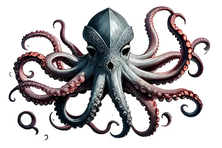 Viking Runes With Octopus Tentacles