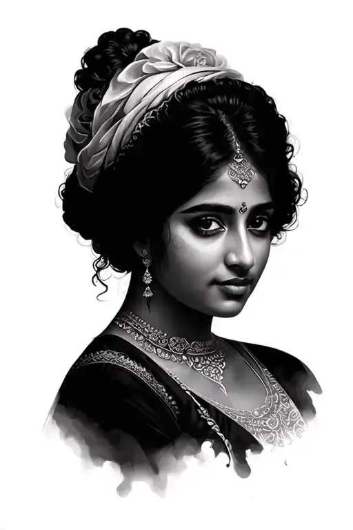 Women Face Persian Old Designs