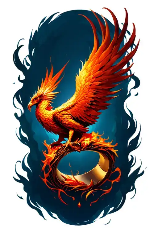 Ring Phoenix From Dead Dragon Ashes