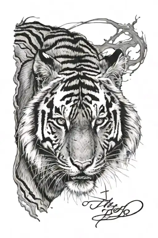 Tiger With Blood
