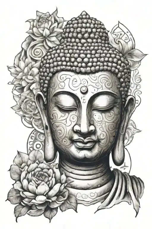 Buddha Surrounded By Elements