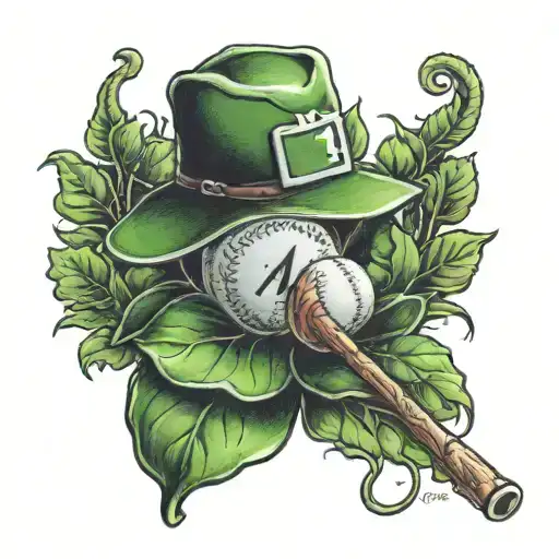 Courage Strength Father Clover State Of Mn Baseball