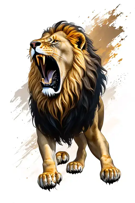 Lion Roaring