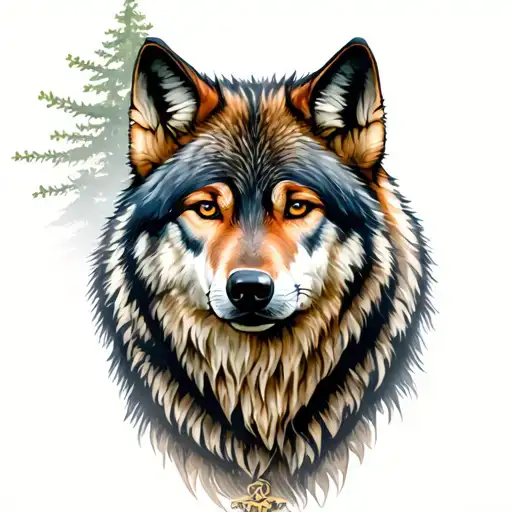 Wolves In Woods