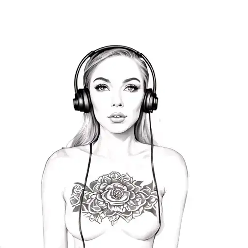 A Woman In A Headset