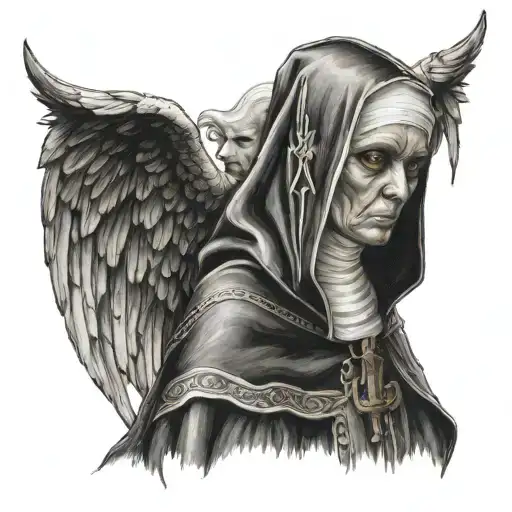 Nun Half Angel Half Demon
