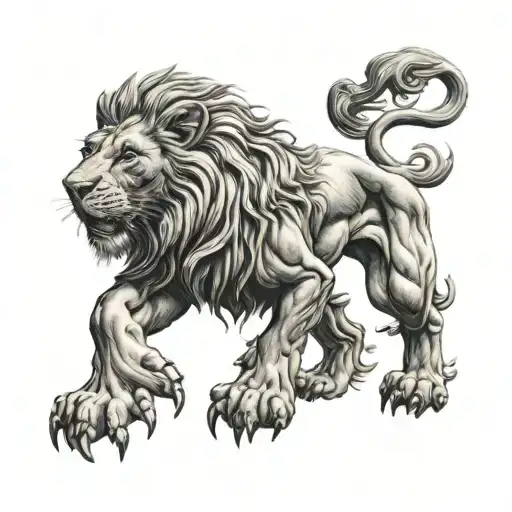 Rampant Lion Standing