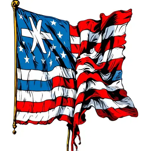 Greek Flag And American Flying Together Symbolizing The Client's