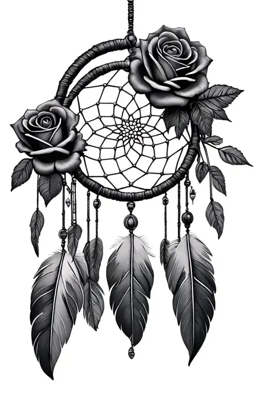 Dream Catcher With Roses